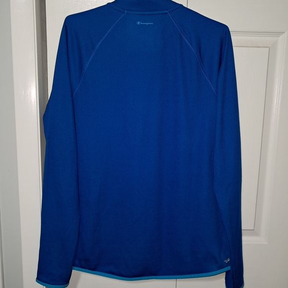 NWOT! Champion Blue Quarter-Zip Pullover - Picture 2 of 4